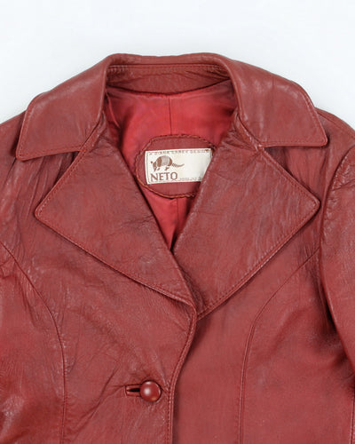 Vintage Neto Red Leather Jacket - S