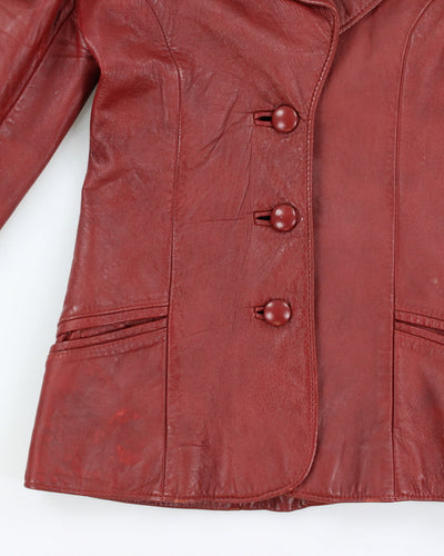 Vintage Neto Red Leather Jacket - S