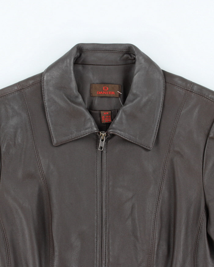 Vintage Danier Brown Leather Jacket - M