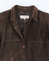 Vintage Rene Derhy Brown Lightweight Leather Jacket - M