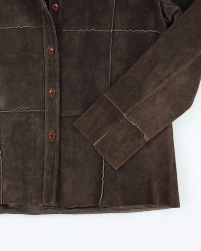 Vintage Rene Derhy Brown Lightweight Leather Jacket - M