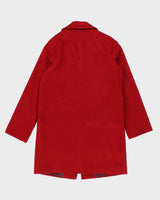 Vintage Anne Klein Red Wool &amp; Cashmere Blend Coat - XS