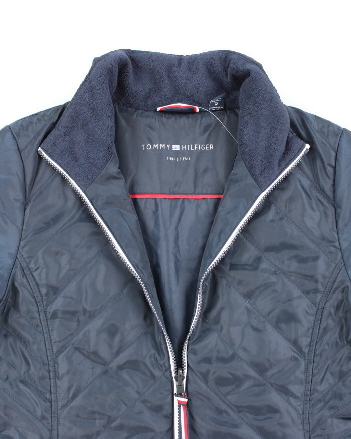 Tommy Hilfiger Navy Quilted Jacket - M