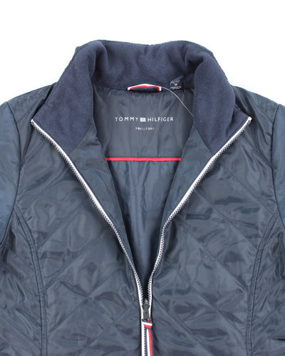 Tommy Hilfiger Navy Quilted Jacket - M