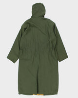 Vintage 90's Eddie Bauer Hooded Long Overcoat - S