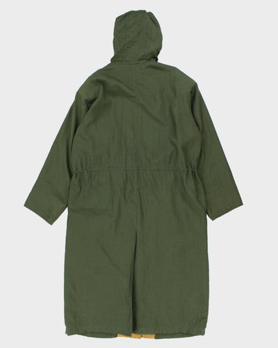 Vintage 90's Eddie Bauer Hooded Long Overcoat - S