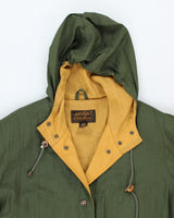 Vintage 90's Eddie Bauer Hooded Long Overcoat - S