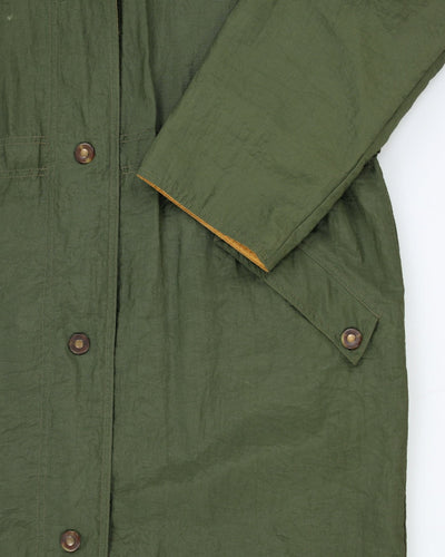 Vintage 90's Eddie Bauer Hooded Long Overcoat - S