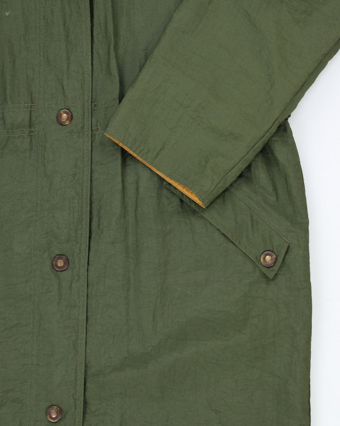 Vintage 90's Eddie Bauer Hooded Long Overcoat - S
