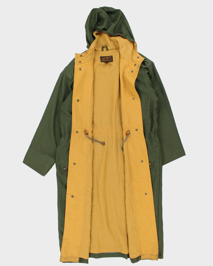 Vintage 90's Eddie Bauer Hooded Long Overcoat - S