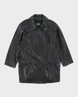 Vintage 90's Women's Danier Heavyweight Leather Jacket - L