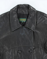 Vintage 90's Women's Danier Heavyweight Leather Jacket - L