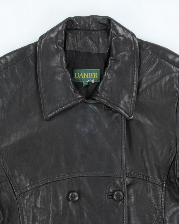 Vintage 90's Women's Danier Heavyweight Leather Jacket - L
