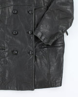 Vintage 90's Women's Danier Heavyweight Leather Jacket - L