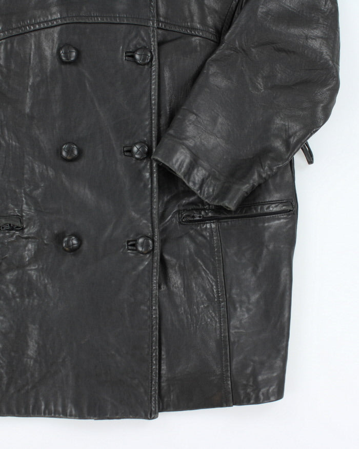 Vintage 90's Women's Danier Heavyweight Leather Jacket - L