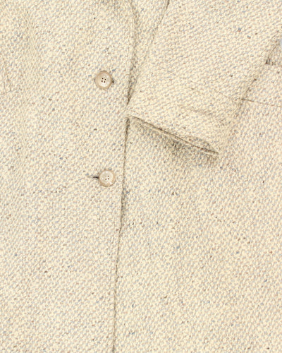 Vintage 80's Mallia Irish Tweed Double Breasted Overcoat - M