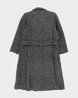 Vintage 80's Sears Tradition Heavyweight Wool Blend Overcoat - M