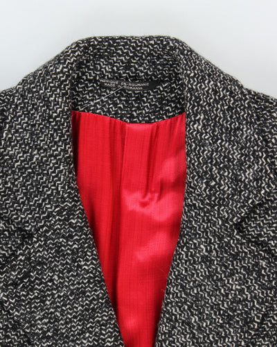 Vintage 80's Sears Tradition Heavyweight Wool Blend Overcoat - M
