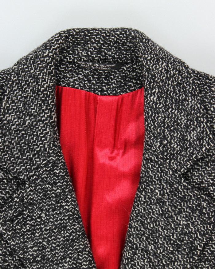 Vintage 80's Sears Tradition Heavyweight Wool Blend Overcoat - M