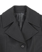 Vintage 90's Dorene Model Wool Double Breasted Overcoat - S