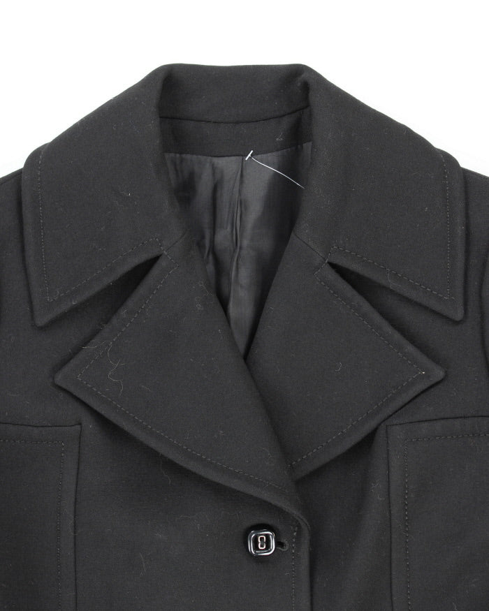 Vintage 90's Dorene Model Wool Double Breasted Overcoat - S
