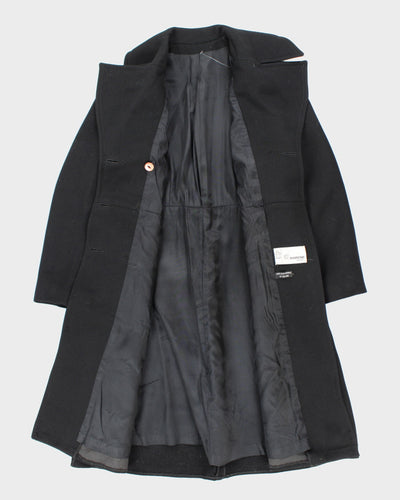 Vintage 90's Dorene Model Wool Double Breasted Overcoat - S
