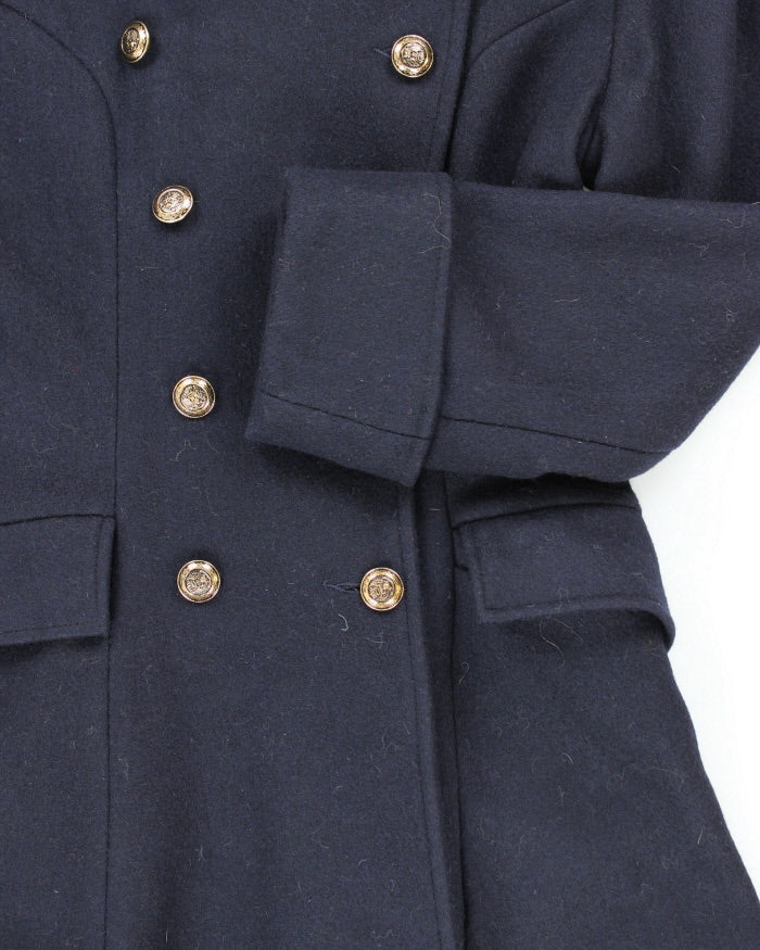 Vintage 90's Le Chateau Heavyweight Double Breasted Over Coat - S