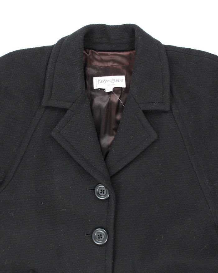 Vintage 90's Yves Saint Laurent Heavyweight Overcoat - S – Rokit