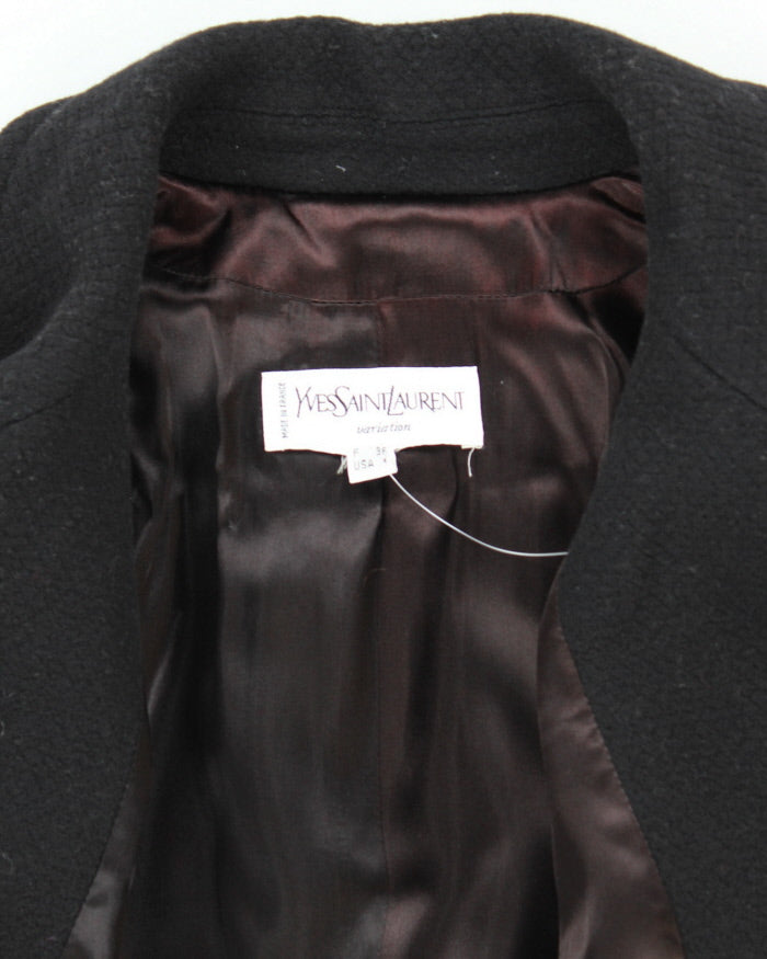 Vintage 90's Yves Saint Laurent Heavyweight Overcoat - S