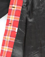 Vintage 90's Heavyweight Collared Wool Blend Overcoat - M