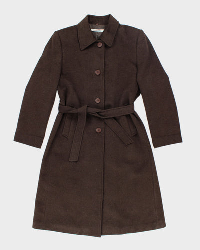 Vintage 90's Angelica L Lightweight Cashmere Blend Long Coat - M