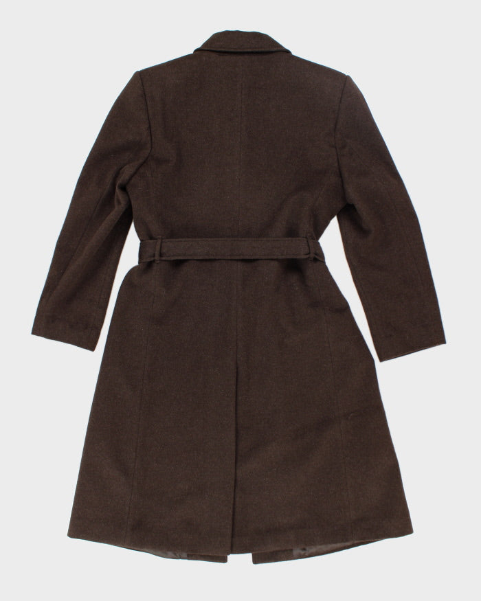 Vintage 90's Angelica L Lightweight Cashmere Blend Long Coat - M