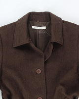 Vintage 90's Angelica L Lightweight Cashmere Blend Long Coat - M