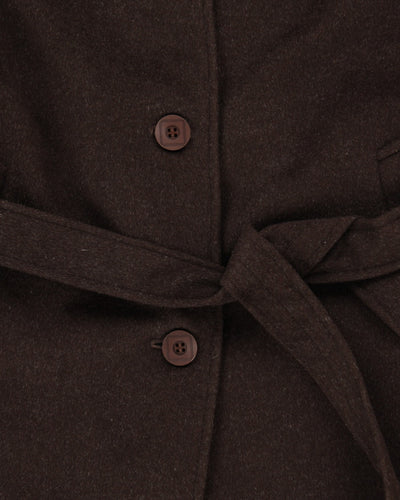 Vintage 90's Angelica L Lightweight Cashmere Blend Long Coat - M
