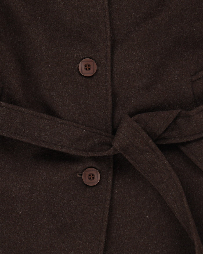 Vintage 90's Angelica L Lightweight Cashmere Blend Long Coat - M
