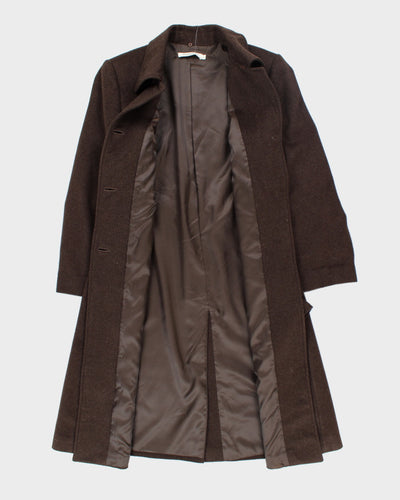 Vintage 90's Angelica L Lightweight Cashmere Blend Long Coat - M
