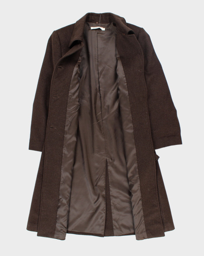 Vintage 90's Angelica L Lightweight Cashmere Blend Long Coat - M
