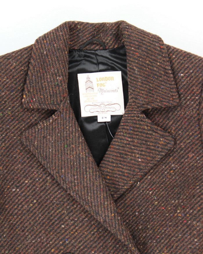 Vintage 90's London Fog Heavyweight Wool Blend Overcoat - M