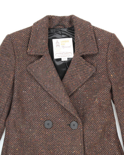 Vintage 90's London Fog Heavyweight Wool Blend Overcoat - M