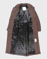 Vintage 90's London Fog Heavyweight Wool Blend Overcoat - M