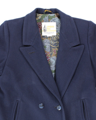 Vintage 90's London Fog Double Breasted Wool Overcoat - M
