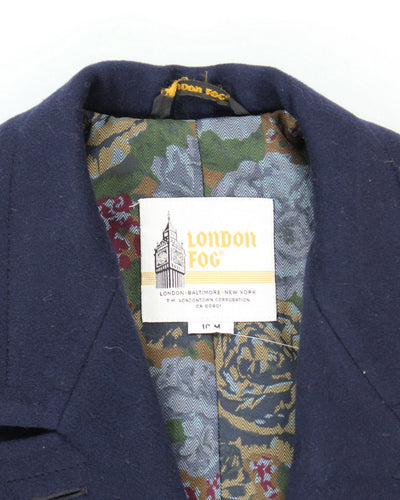 Vintage 90's London Fog Double Breasted Wool Overcoat - M