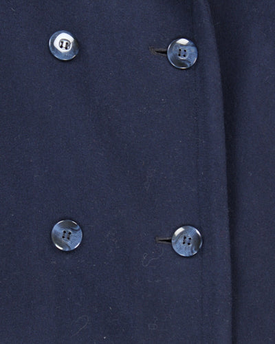 Vintage 90's London Fog Double Breasted Wool Overcoat - M