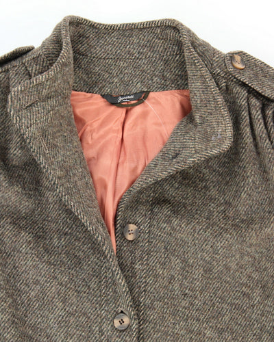 Vintage 80's Jocardi Heavyweight Wool Blend Overcoat - M