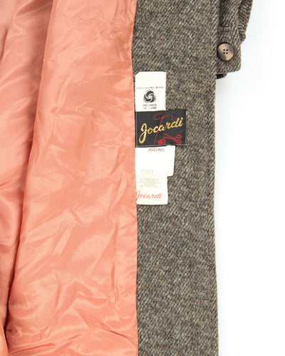 Vintage 80's Jocardi Heavyweight Wool Blend Overcoat - M