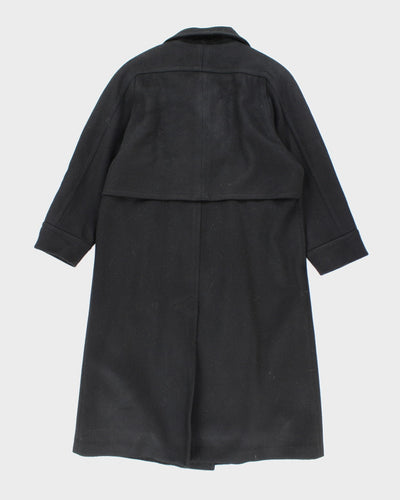 Vintage 80's Heavyweight Double Breasted Wool Overcoat - M