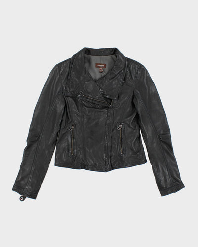 Vintage Y2K Danier Cropped Biker Leather Jacket - S