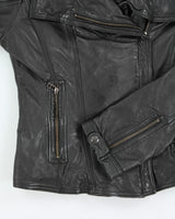Vintage Y2K Danier Cropped Biker Leather Jacket - S