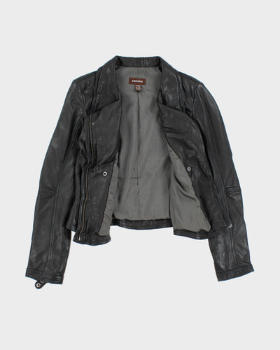 Vintage Y2K Danier Cropped Biker Leather Jacket - S