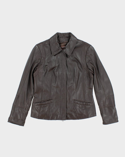 Vintage Y2K Danier Collared Leather Jacket - S